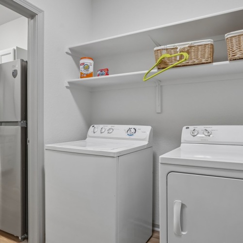 In unit washer and dryer