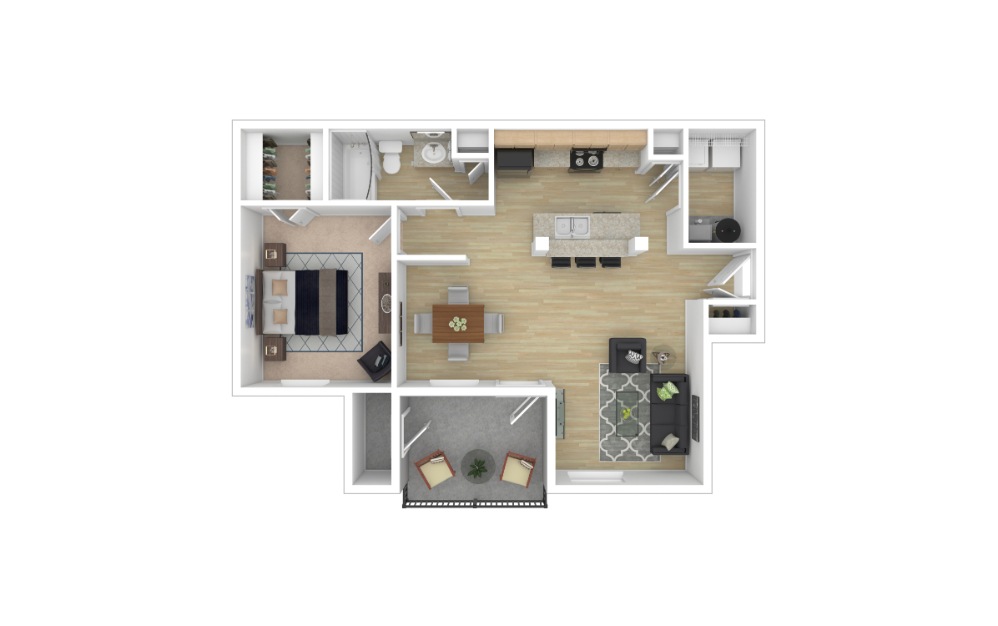 3D Apartment Floorplan