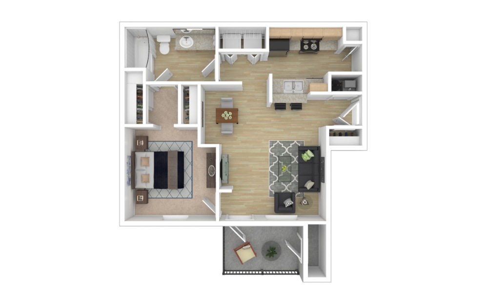 3D floor plan image