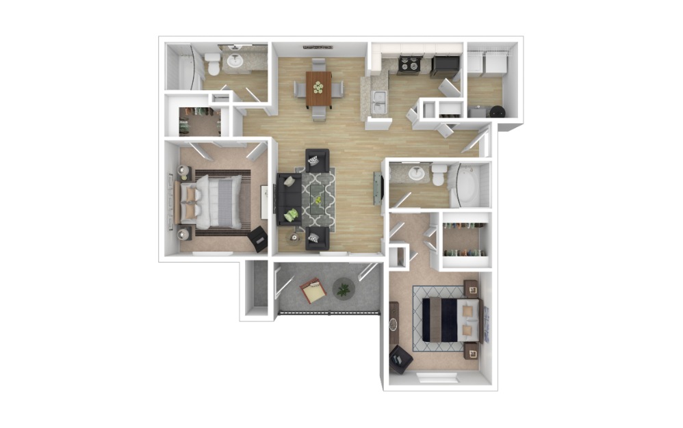3D Apartment Floorplan